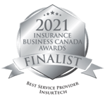 2021 Insurance Business Canada Awards Finalist for Best Service Provider - Insurtech badge